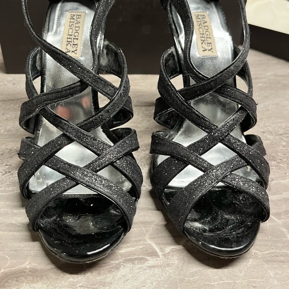 Badgley Mishka Black Heels - Picture 3 of 9